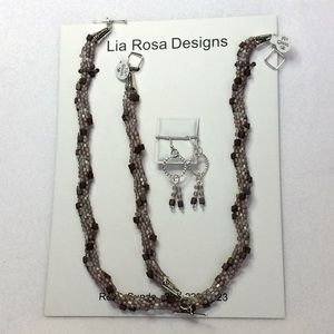 FINAL SALE PRICE Matte Lilac & Cube Woven Lia Rosa Designs Set